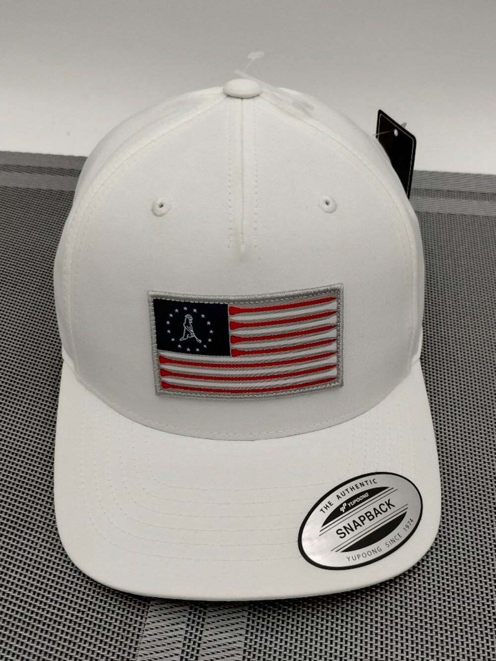 Ping Stars and Tees Snapback White Hat NWT